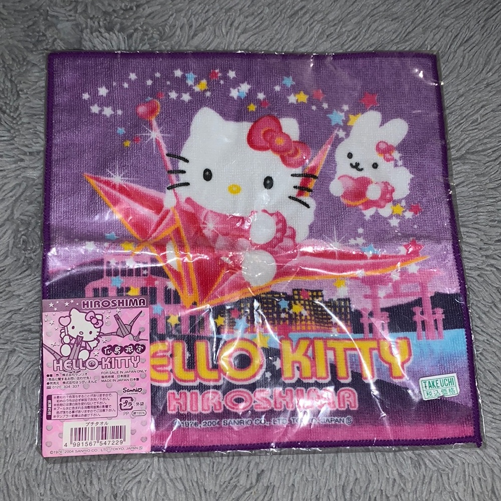Sanrio Hello Kitty Rare Hand Towel. It was for sale only in Japan.